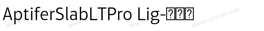 AptiferSlabLTPro Lig字体转换